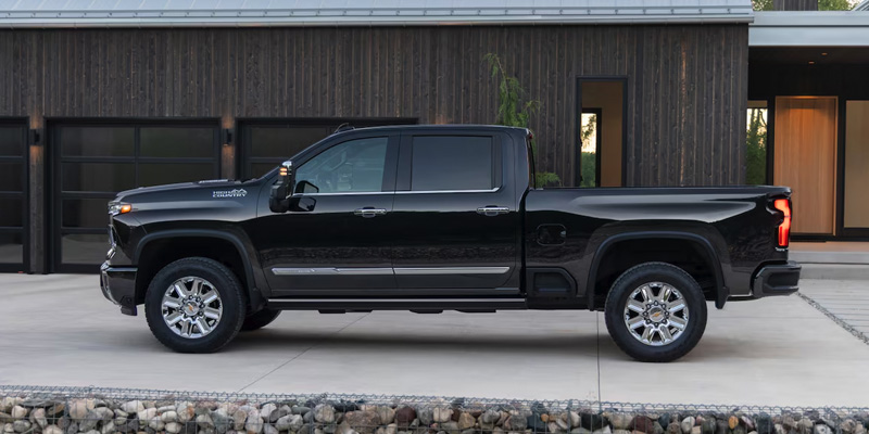 A photo of a black 2025 Chevrolet Silverado 2500 HD